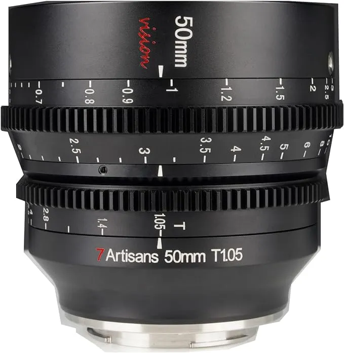 50mm T1.05 APS-C Vision Cine Lens, L-Mount, 7artisans