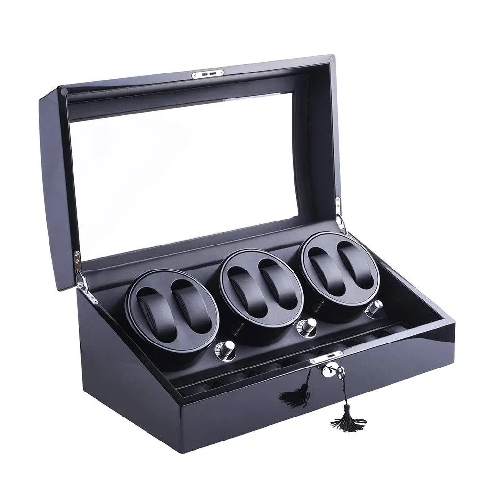 Watch Winder, XTELARY Luxury 3 Motor Quad Watch Winders for Automatic Watches ...