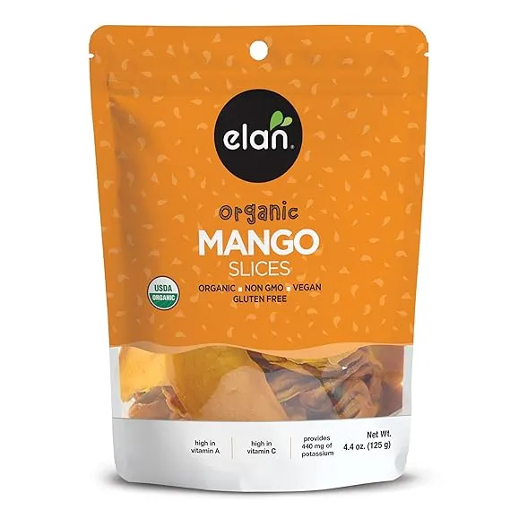 ELAN Organic Mango Slices, 125g/4.4oz., {Imported from Canada}