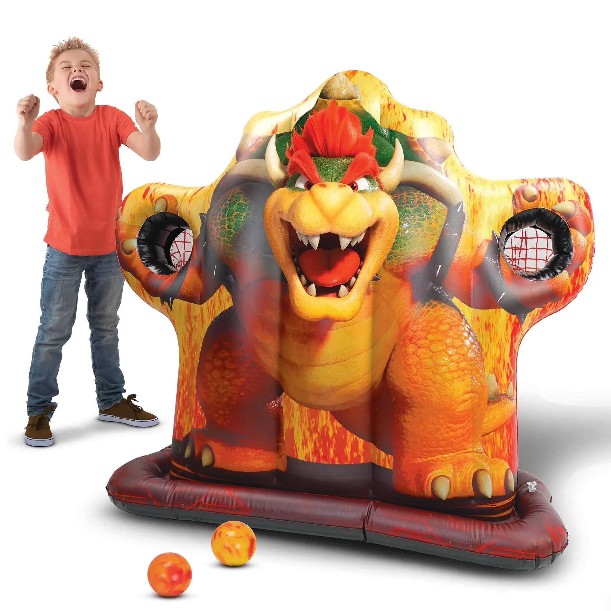 The Super Mario Bros. Movie Bowser&#039;s Battle Inflatable Sports Game New Toy Gift