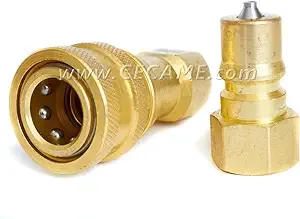 Carpet Cleaning 1/4" Brass Quick Disconnect Plug Hose Wand Extractor