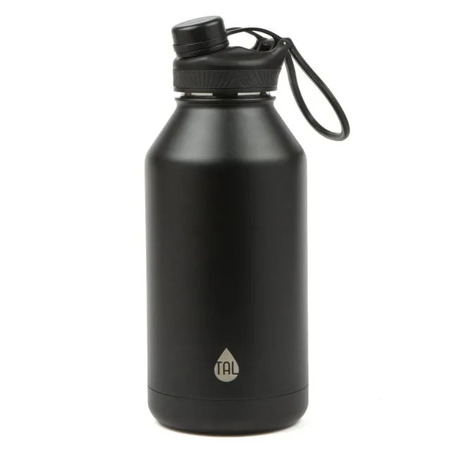 Tal Stainless Steel Ranger Water Bottle 64oz, Summer Black