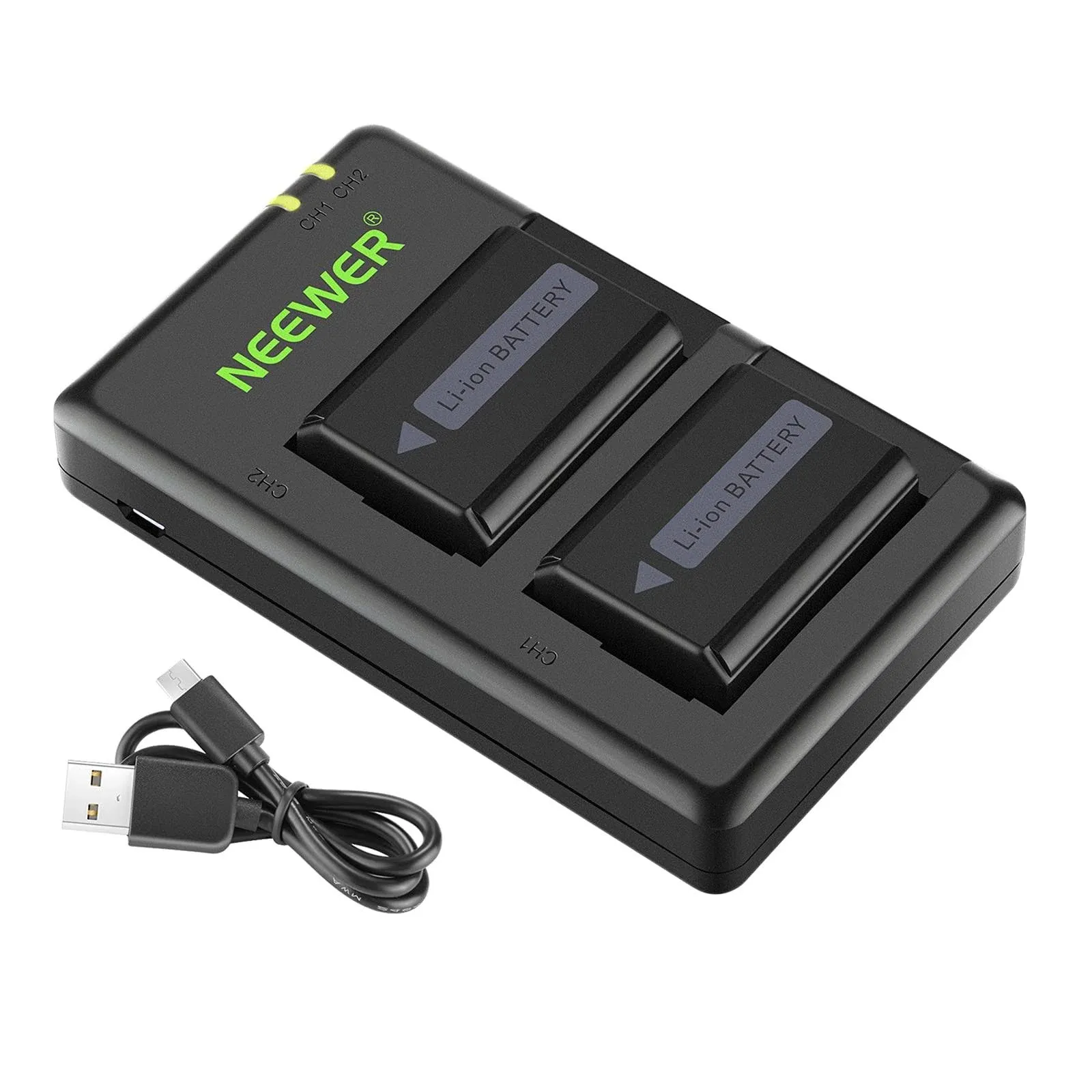 Neewer NP-FW50 Camera Battery Charger Set Compatible With Sony A6000, A6500 ...