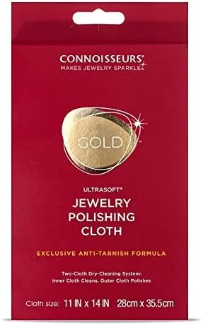 CONNOISSEURS Premium Edition Ultrasoft Gold Polishing Cloth with Anti-Tarnish..<wbr/>.