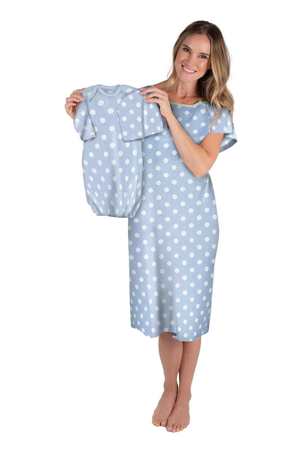 Baby Be Mine Mommy & Baby Set - Matching Labor & Delivery Maternity Hospital Gown Gownie Maternity, Hospital Bag Must Have