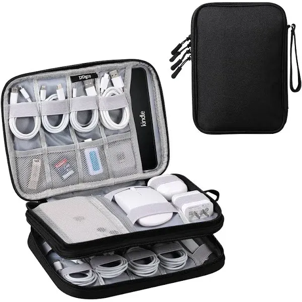 Large Travel Electronics Organizer Pouch Bag Tech Gadgets Airplane Accessories