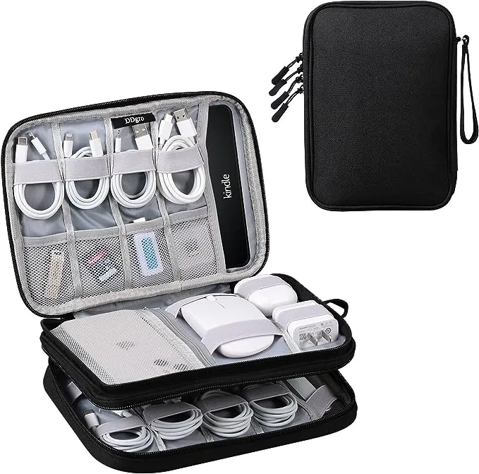 Travel Electronics Organizer Pouch Bag for Tech Gadgets &amp; Airplane Accessories, 