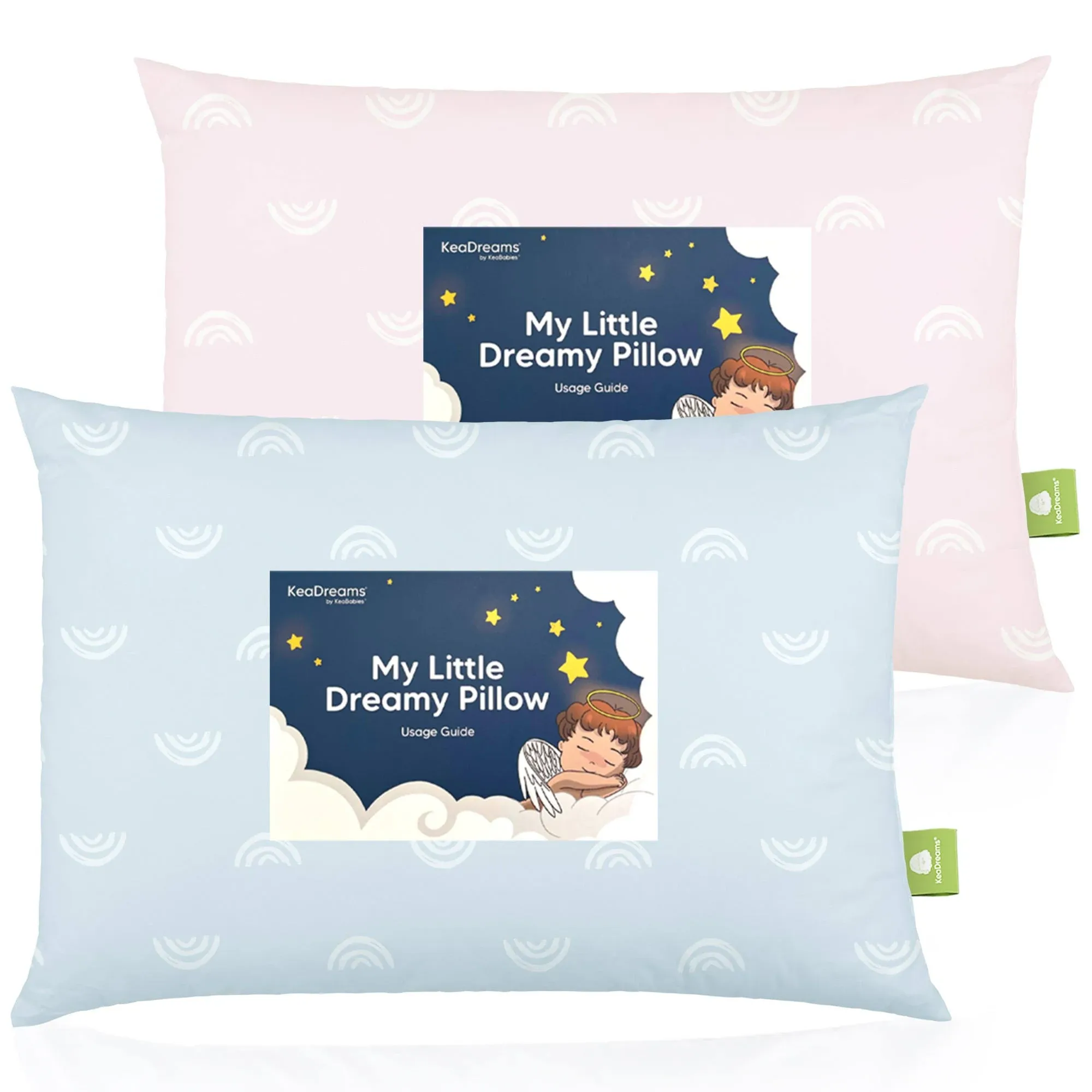 KeaBabies Toddler Pillows 2-Pack