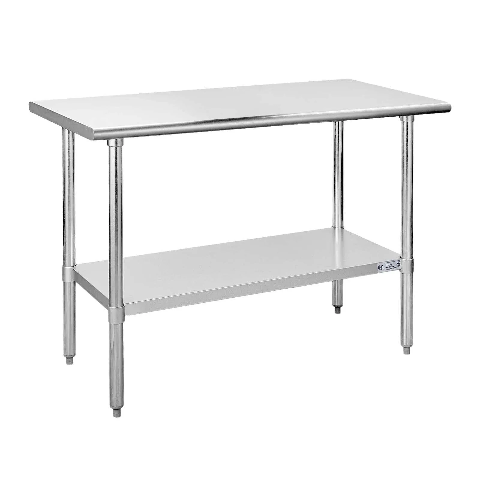 HALLY SINKS & TABLES H Hally Stainless Steel Table for Prep & Work 30 x 48 Inches