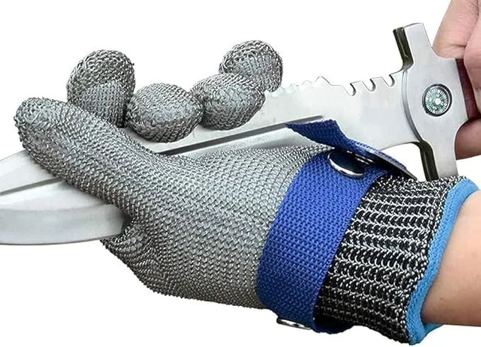 Schwer ANSI A9 Cut Resistant Glove, Grey XL, Protective Glove