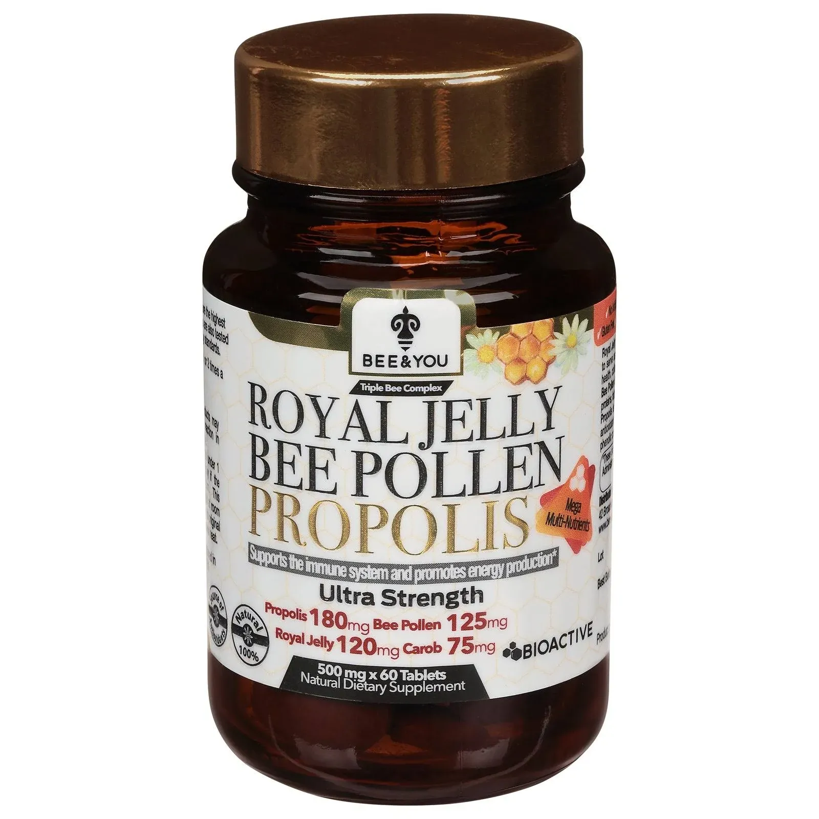 Bee and You Royal Jelly Propolis Bee Pollen Tablets