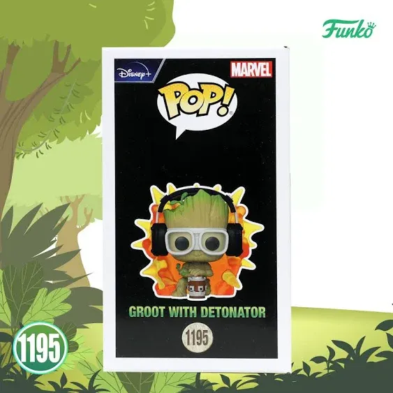 FUNKO POP! Marvel: I Am Groot Groot with Detonator