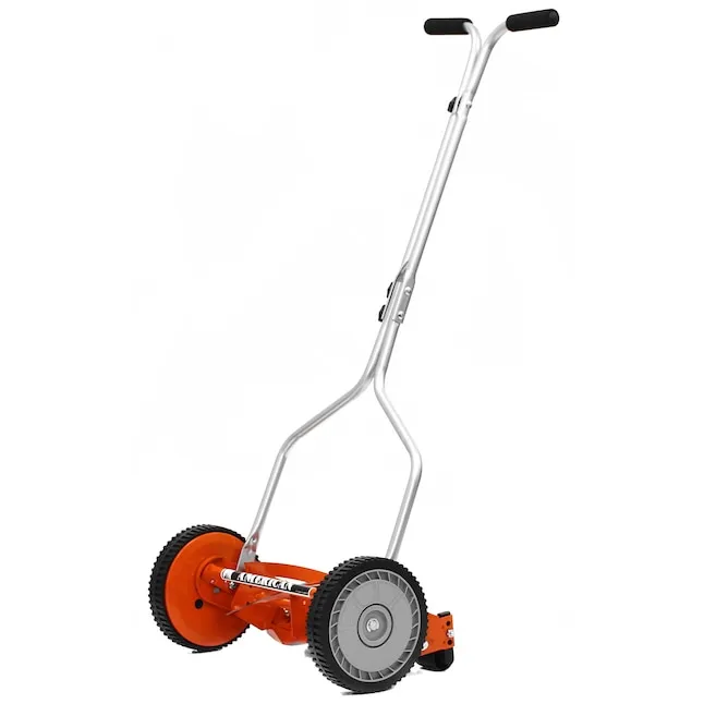 American Lawn Mower Company 1204-14 14-Inch 4-Blade Push Reel Lawn Mower, Red