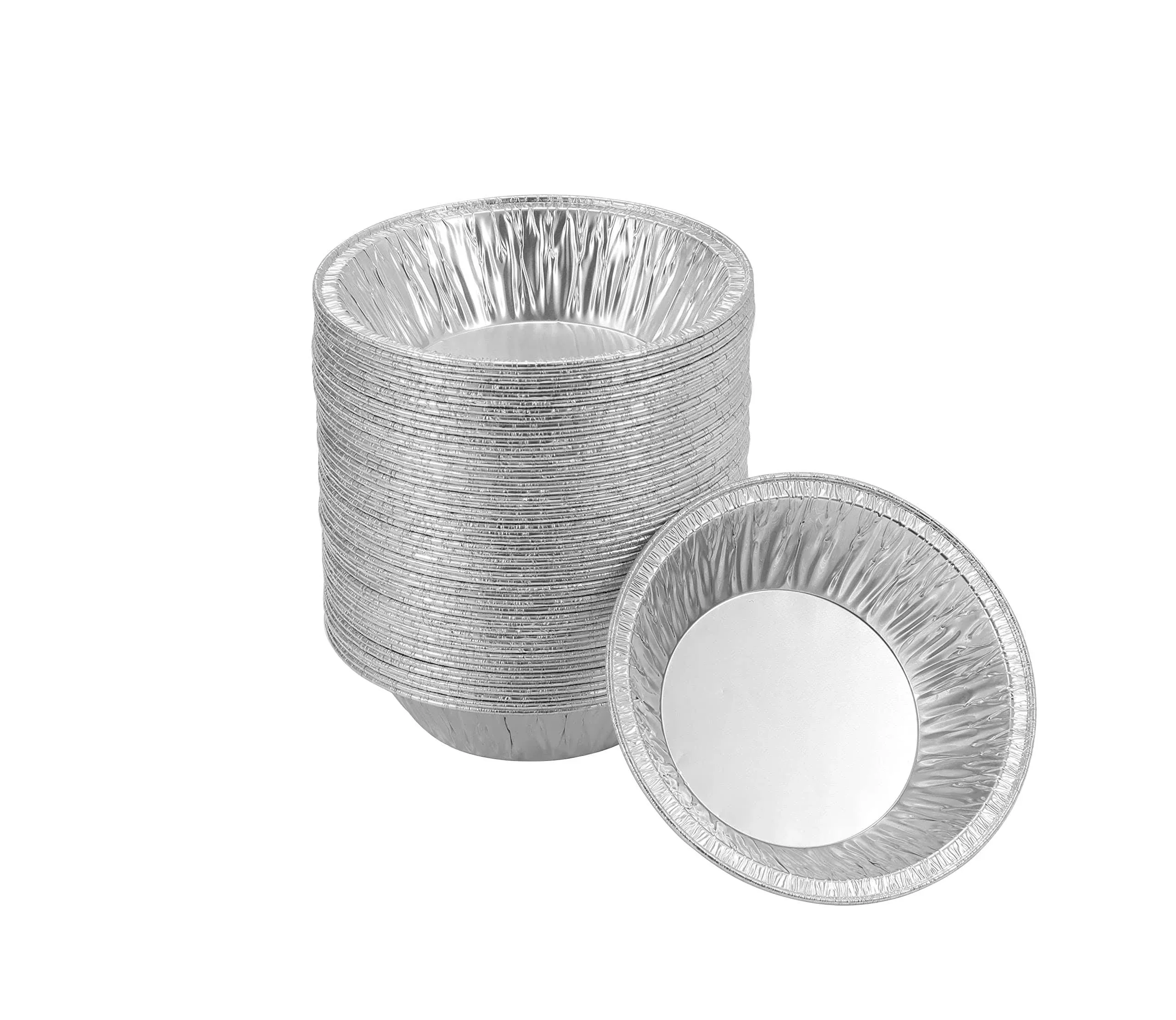 50 Pack - Pie Pans 5 Inch Mini Pie Tins HEAVY-DUTY Disposable Aluminum Foil Tar