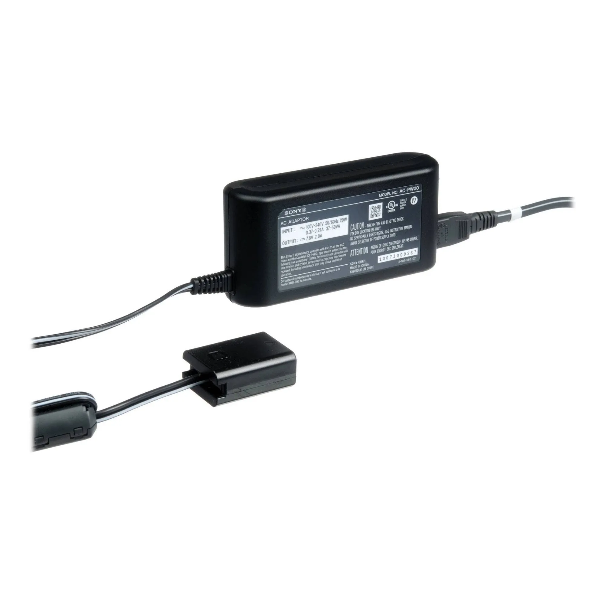 Sony ACPW20 AC Adaptor -Black