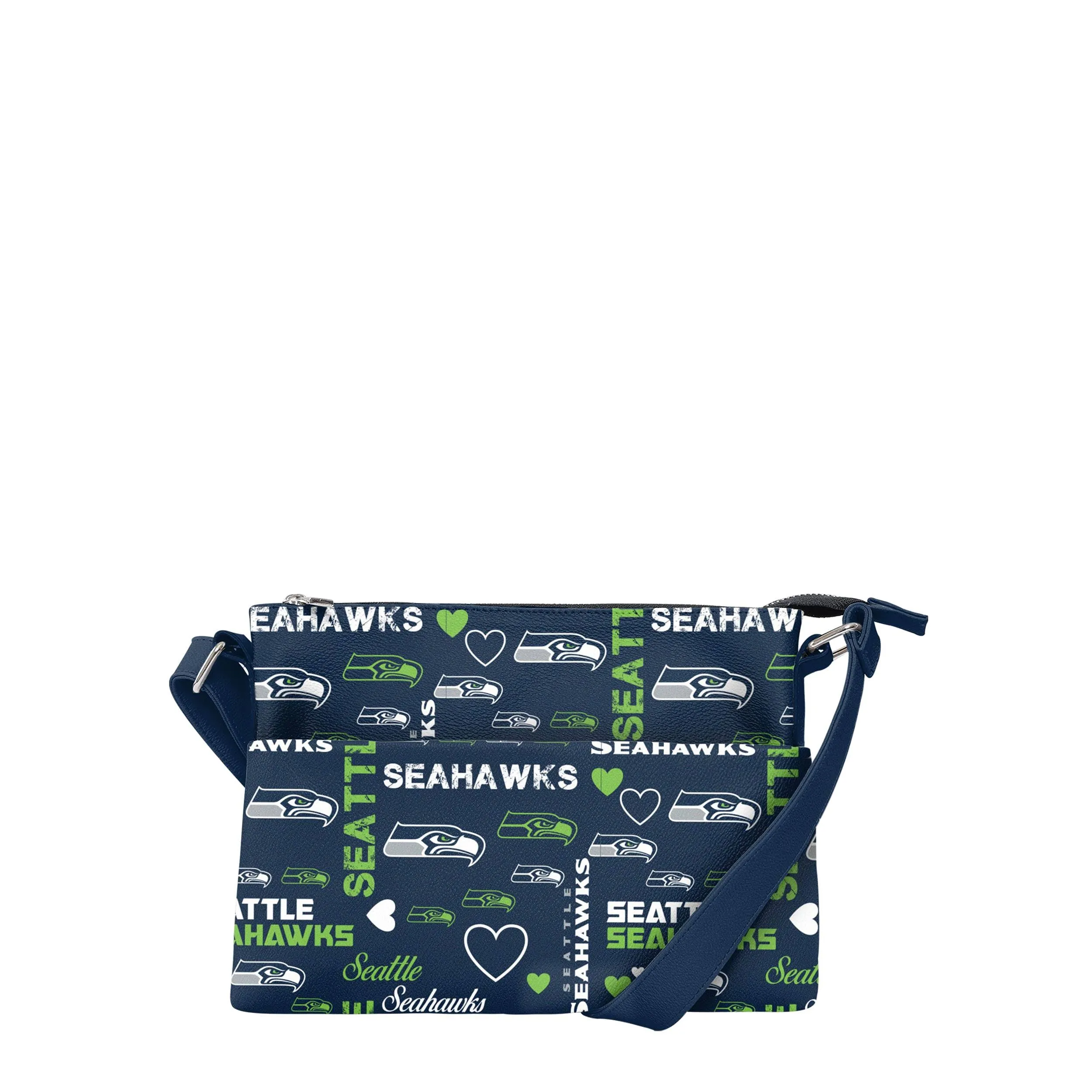 Seattle Seahawks NFL Logo Love Crossbody Purse