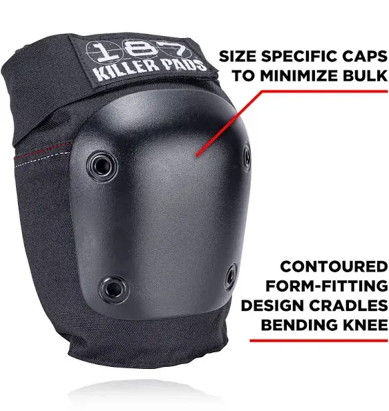 187 Killer Fly Knee Pads - Black