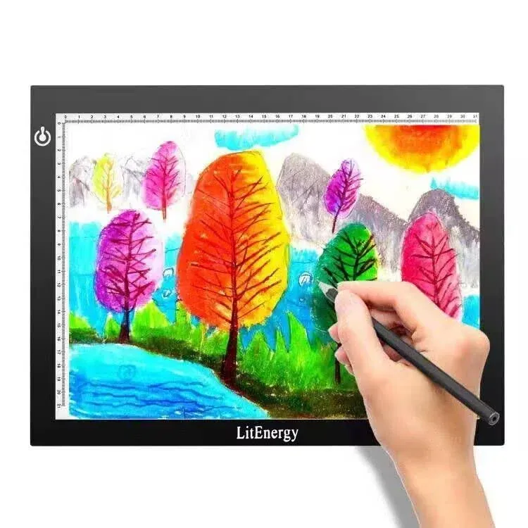 LitEnergy A4 Portable LED Light Box Trace, Light Pad USB Power LED Artcraft Tracing Light Table for Tattoo Transferring, Drawing, Sketching, Animation