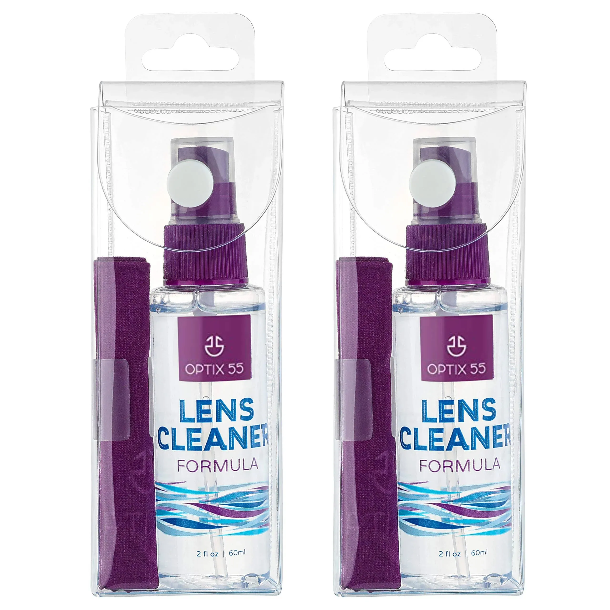 Lens Cleaner Spray Kit - Alcohol & Ammonia Free | Eye Glasses Cleaner Spray + Microfiber Cloths | Safe for Eyeglasses, Lenses & Screens | Streak-Free