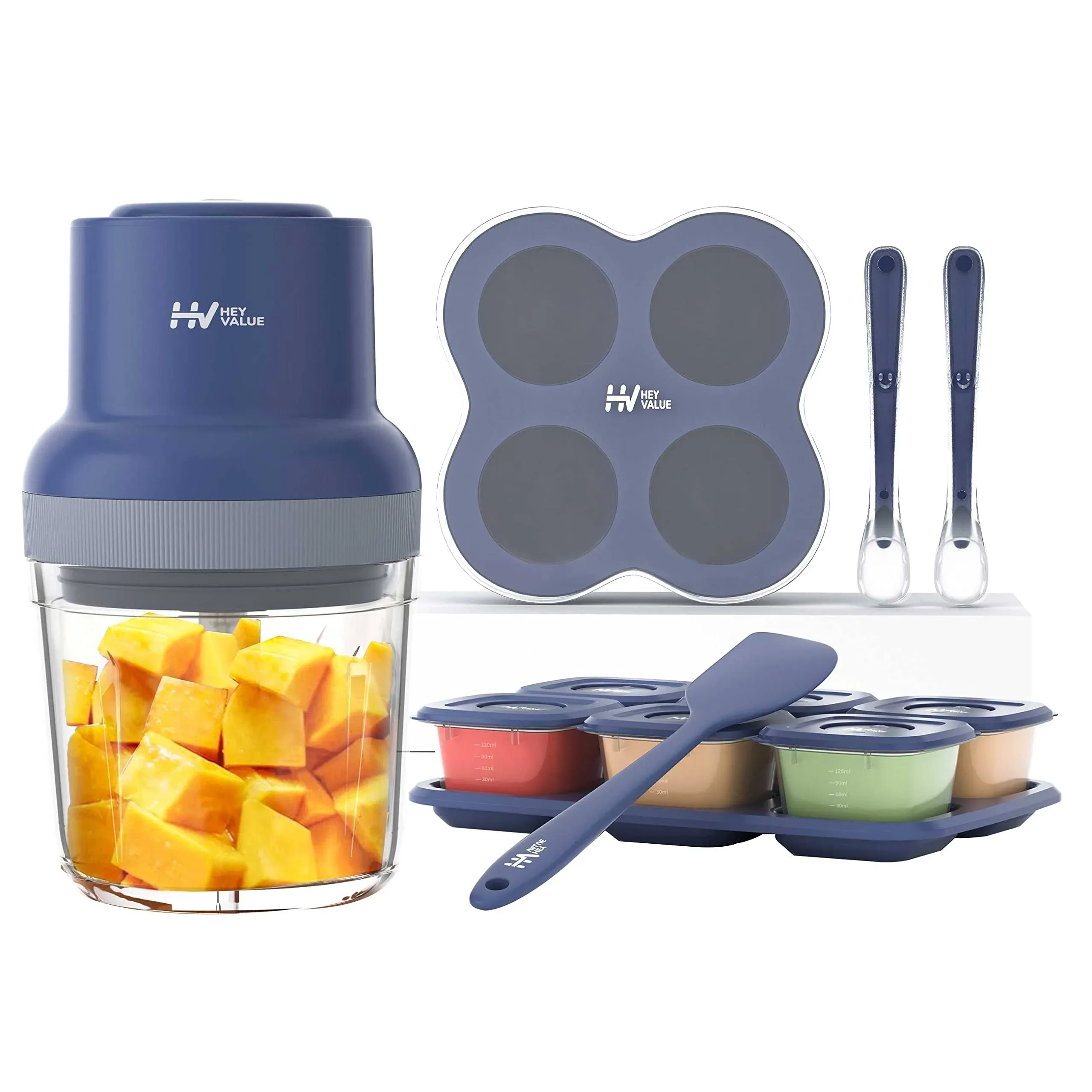 HEYVALUE Baby Food Maker, 13-in-1 Baby Food Processor Gift Sets, Fruit, Vegatable ...