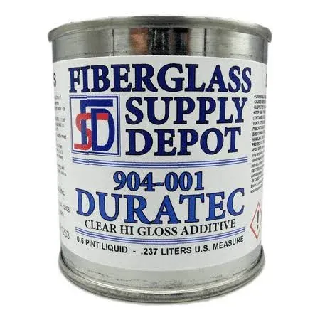 904-001 Duratec Clear Hi-Gloss Additive for Gelcoat (Half Pint)