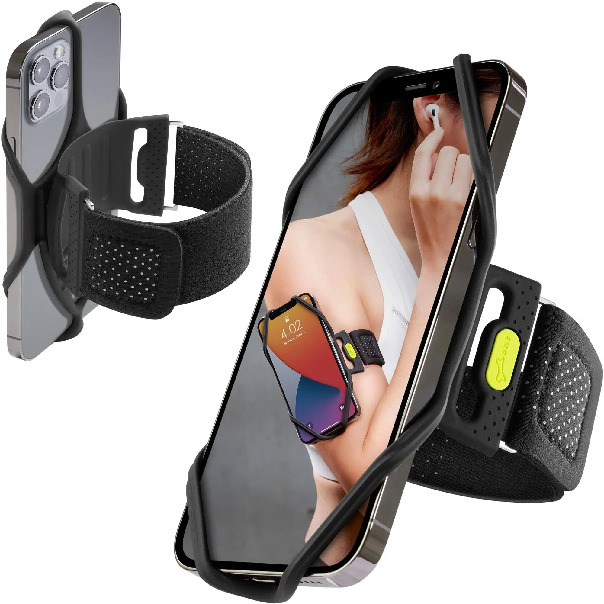 BONE Phone Armband, Running Phone Holder, Universal Cell Phone Size 4.7-7.2&#034;-S