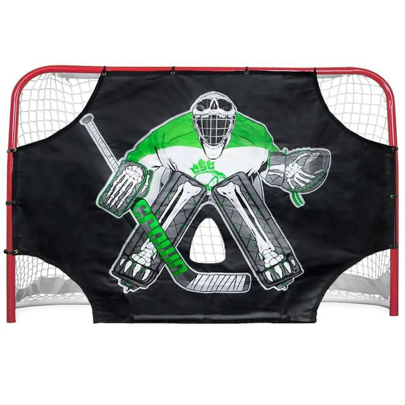 Green Skull Sniper Street Hockey Shooting Target 72" X 48"