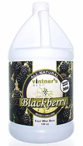 Home Brew Ohio Vintners Best Fruit Wine Base, Blackberry - 128 fl oz jug