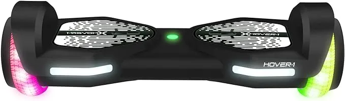 Hover-1 All-Star Hoverboard 7MPH Top Speed, 7MI Range, Dual 200W Motor, 5HR Recharge, 220lbs Max Weight, LED Wheels & Headlights