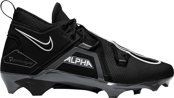 Men's Nike Alpha Menace Pro 3 Molded Football Cleats 9 White/Black