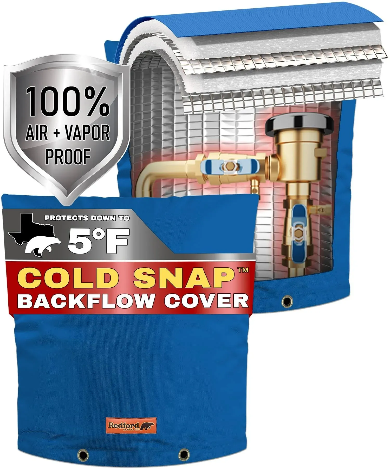 Redford Supply Co. Cold Snap (5°F) Double Wall Cotton Backflow Preventer ...