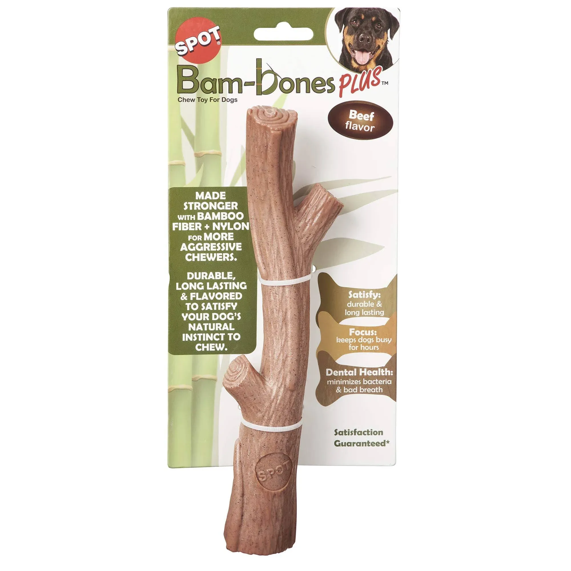 SPOT by Ethical Products- Bambone Bamboo Stick Durable Dog Chew Toy for Aggre...