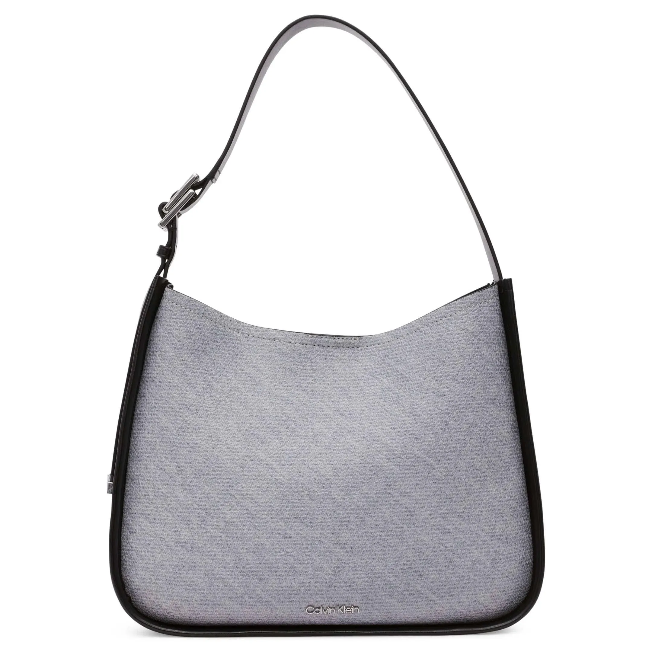 Calvin Klein Dana Organizational Hobo Shoulder Bag Gray