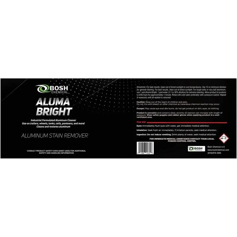 Bosh Chemical Alumabright Aluminum Cleaner & Brightener & Restorer (2 Gallon Case)