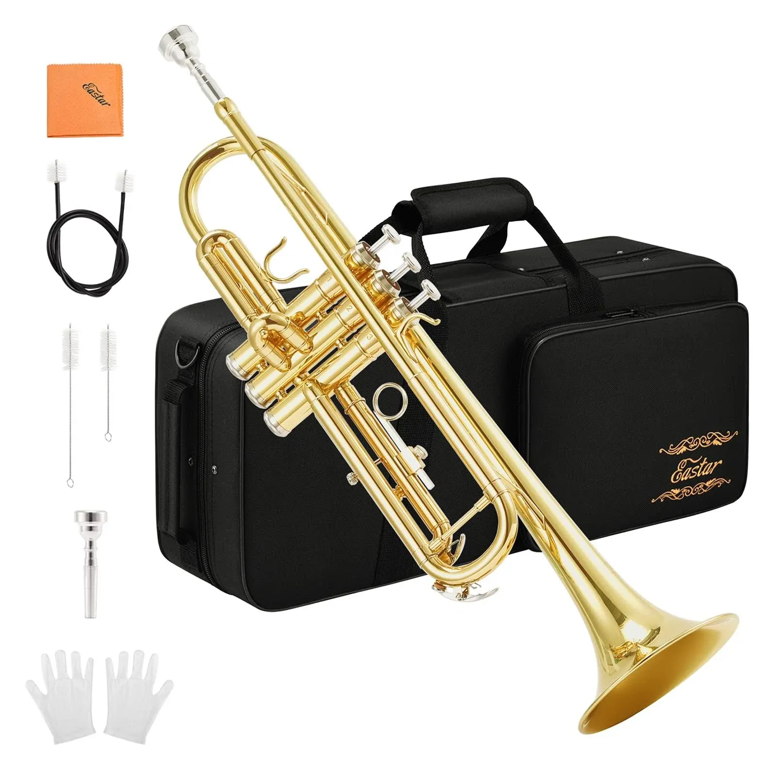 Video for Aiersi Golden Lacquered Bb Brass Trumpet Musical instrument with case  | eBay