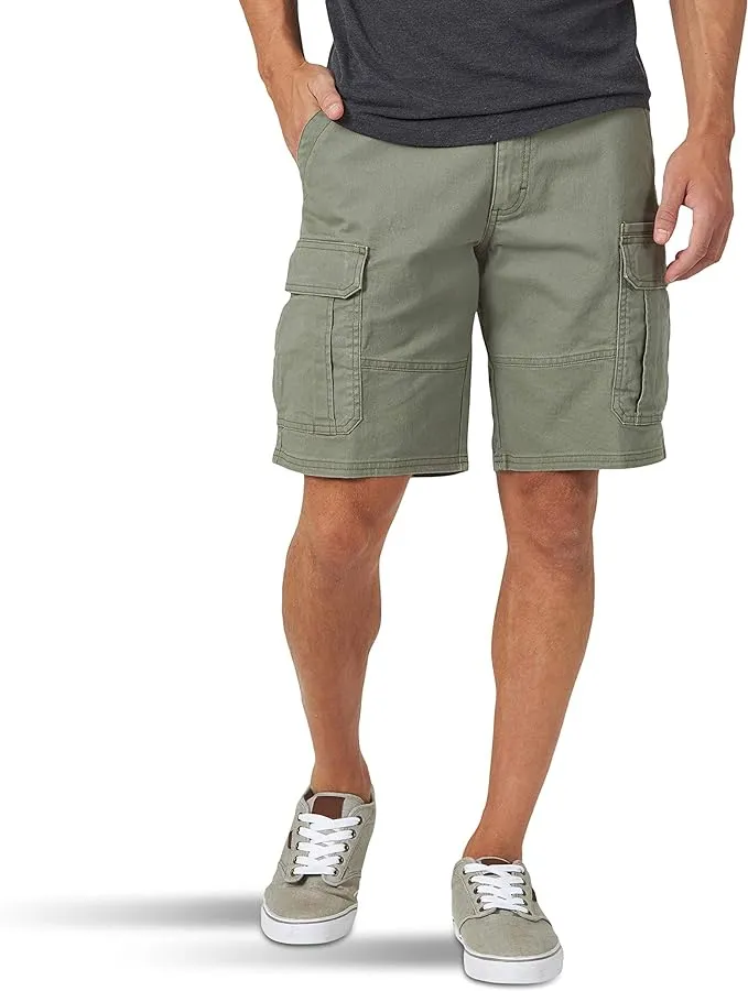 Wrangler Authentics Stretch Cargo Short Dusty Olive Size 40