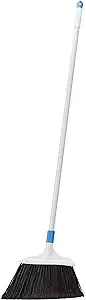 Amazon Basics Heavy-Duty Broom, Blue and White