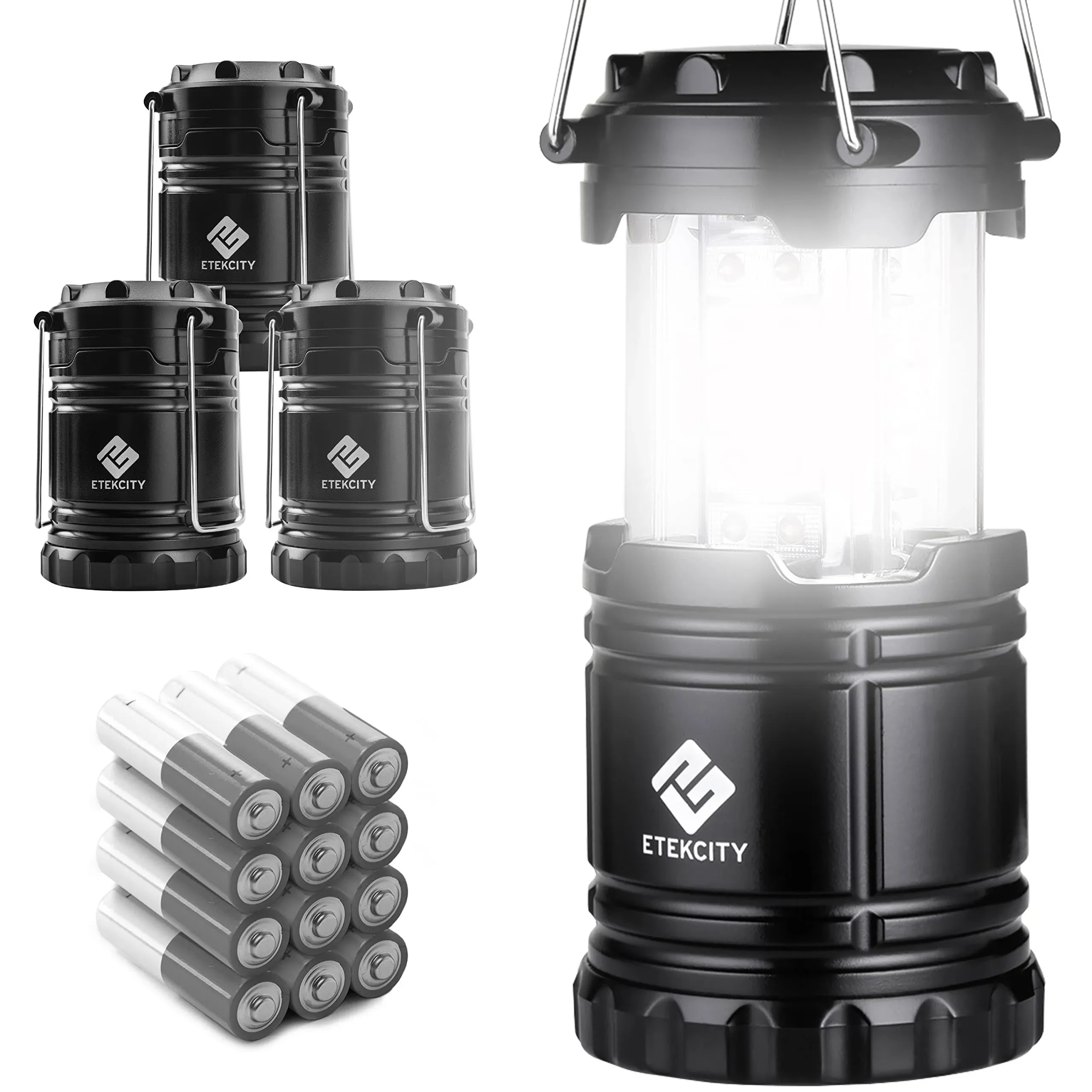 4 Pack Super Bright LED Camping Lanterns, Emergency Outages Survival Light Kits