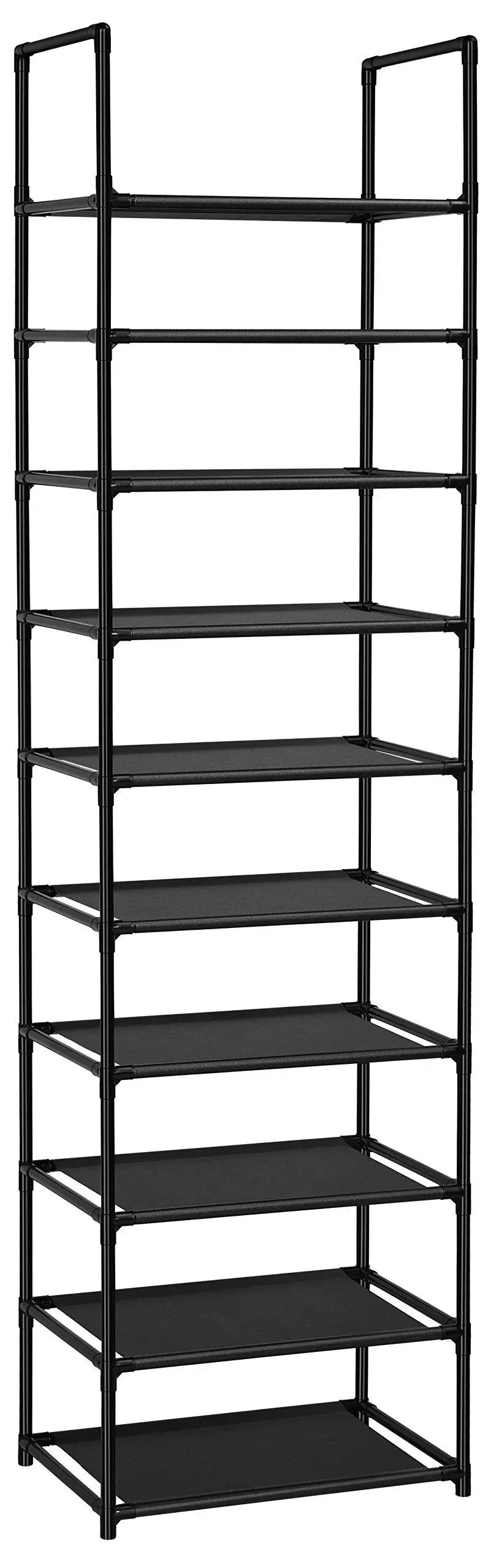 10 Tiers Shoe Rack 20-25 Pairs Sturdy Shoe Shelf