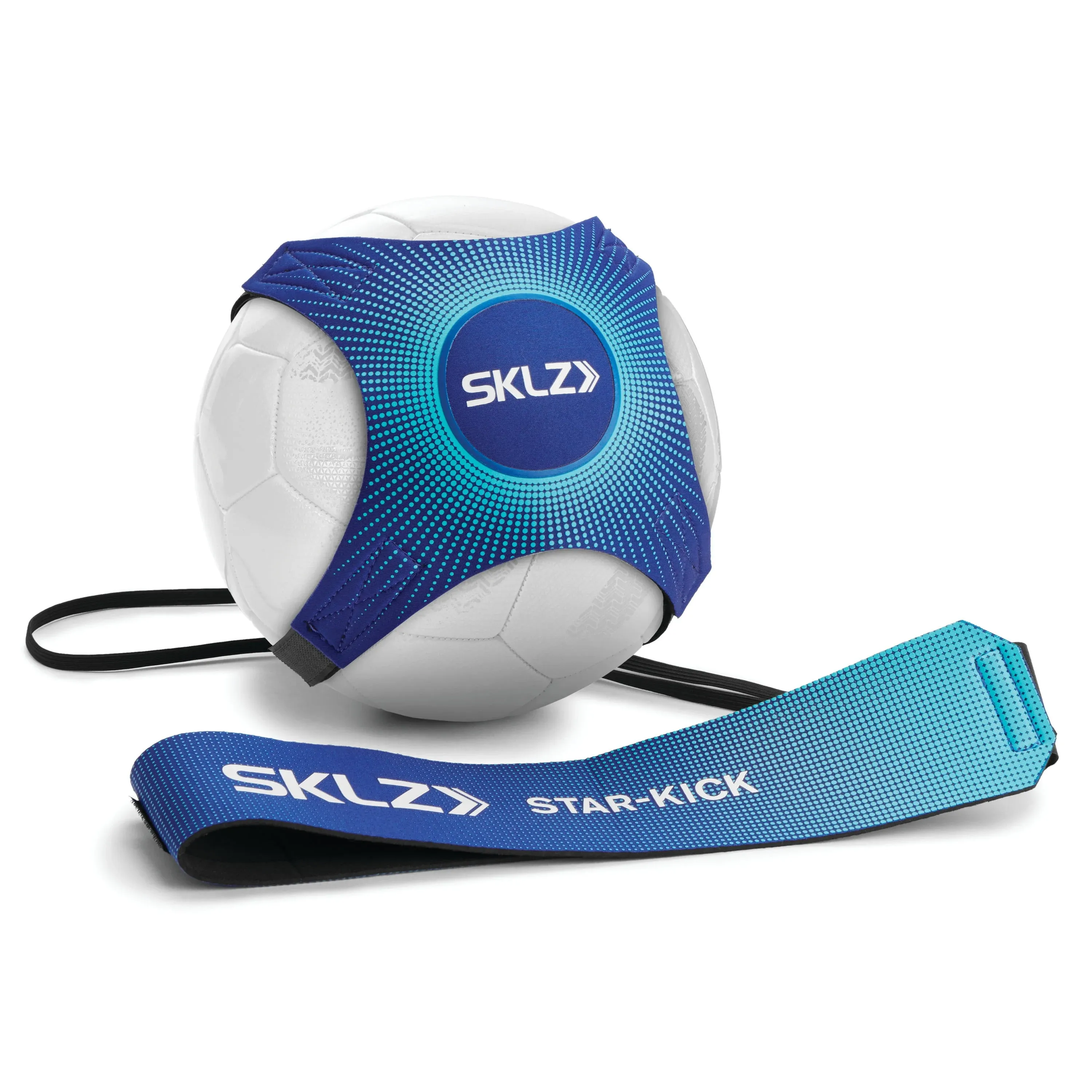 SKLZ Star-Kick Hands-Free Adjustable Solo Soccer Trainer - Fits Ball Sizes 3, 4, and 5