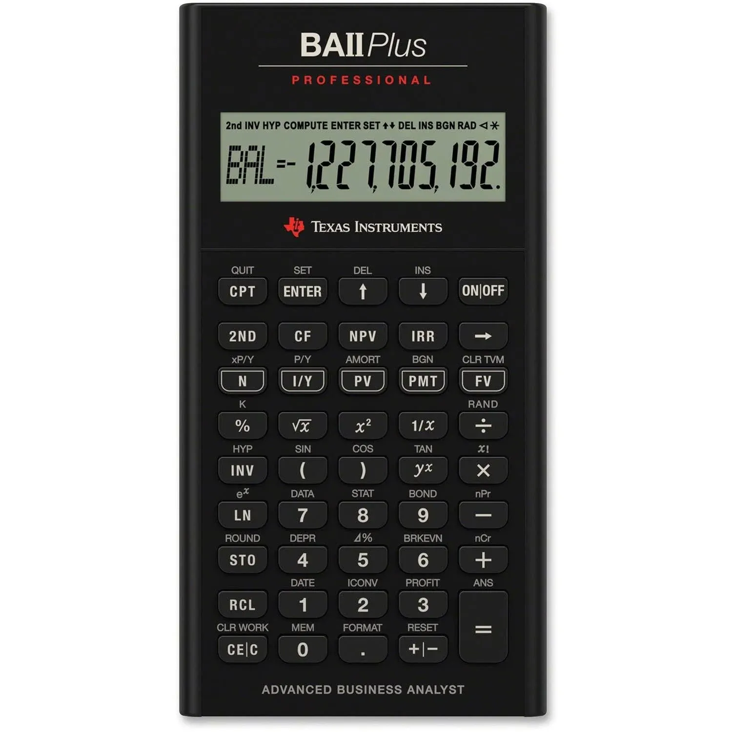 Texas Instruments Ba II Plus Professional Financial Calculator