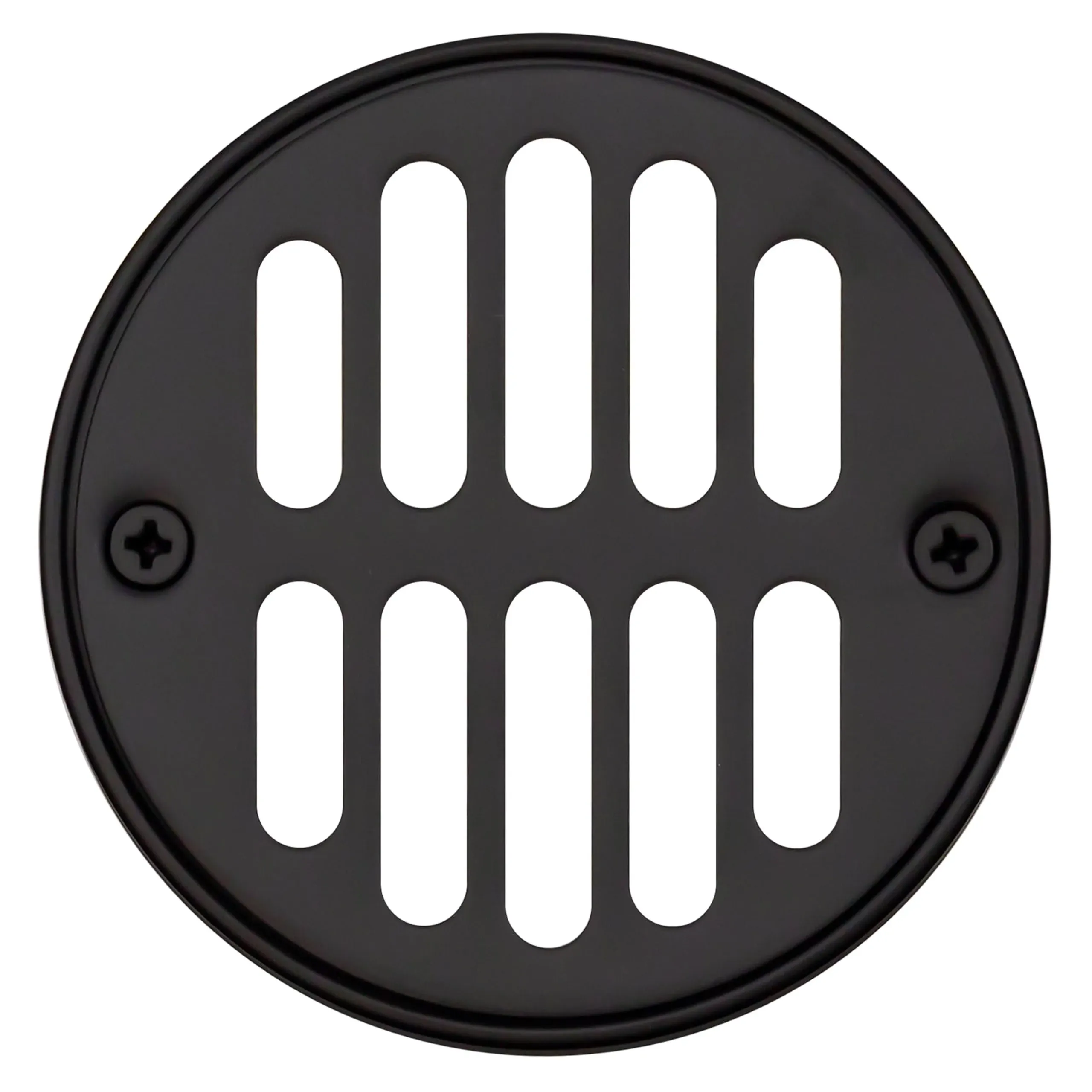 Westbrass Shower Strainer Set with Screws, Grill and Crown, Matte Black, D312-62