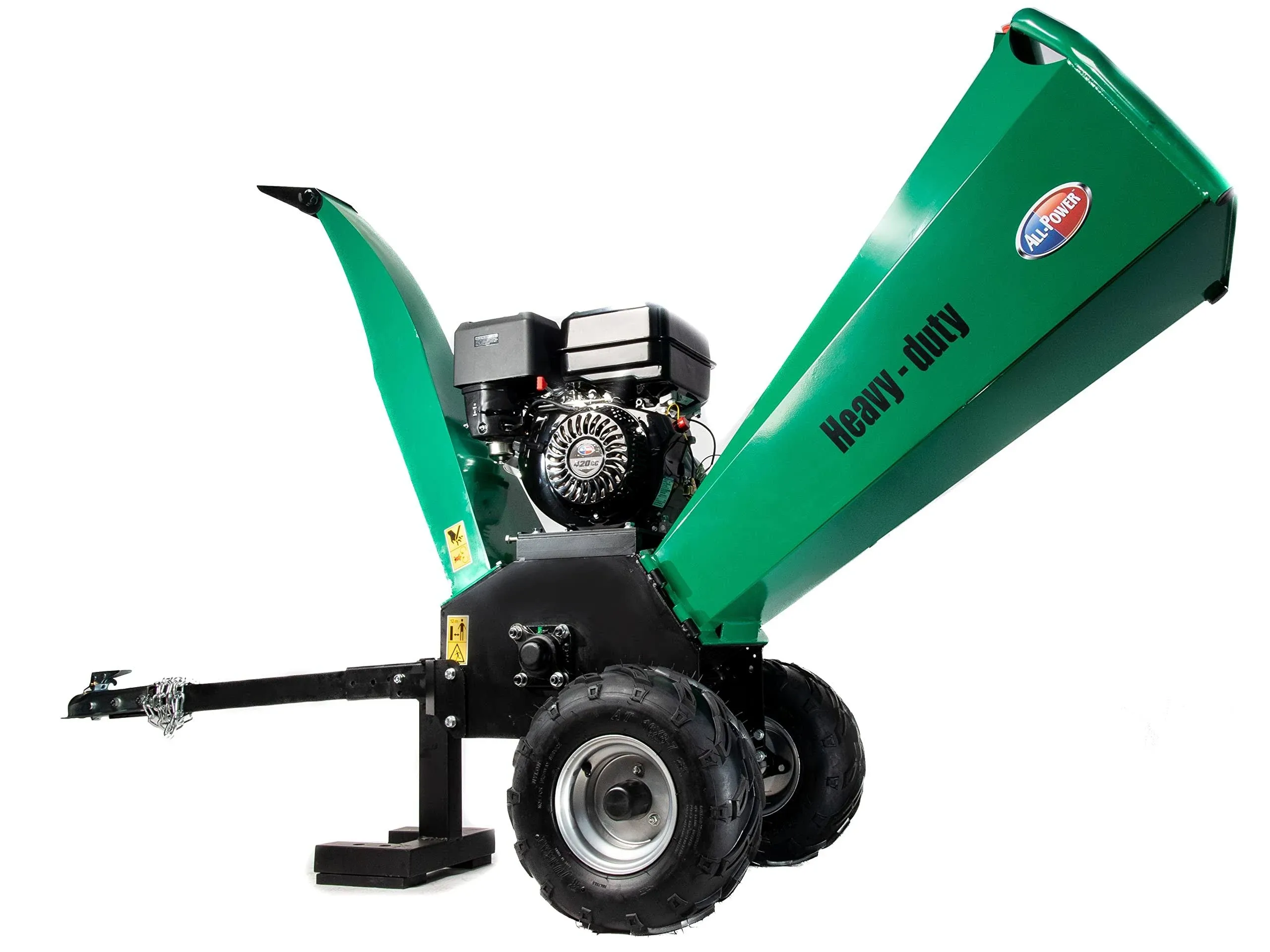 All Power 420cc Gas-Powered Chipper Shredder Mulcher Green