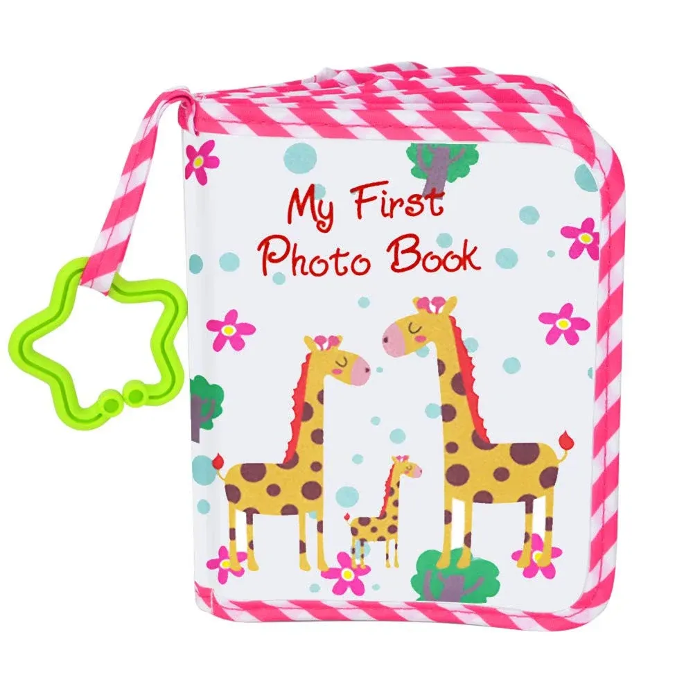 VNOM Baby Photo Album Soft Cloth Photo Book First Year Memory Album Shower Gift ...