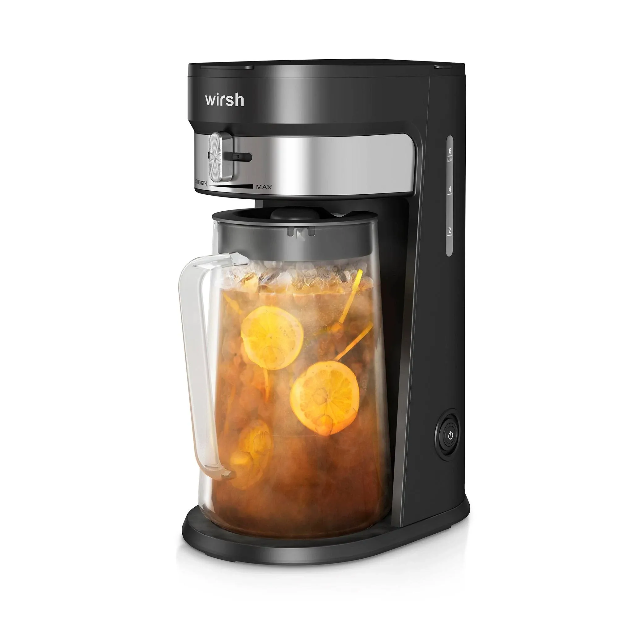 Wirsh Iced Tea Maker - 85oz Pitcher with Strength Control  Reusable Filter - Perfect for Iced Beverages  More