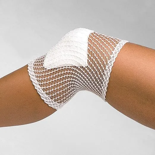 Lohmann & Rauscher tg Fix Net Tubular Bandage, Elastic Net Wound Dressing, Bandage Retainer for Fingers, Size A (17.5cm Wide x 25m Long When Stretched)
