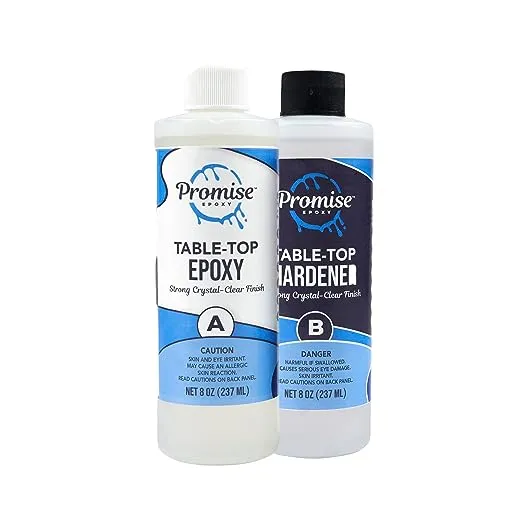 TotalBoat Table Top Epoxy Resin 2 Gallon Kit- Crystal Clear Coating, NEW