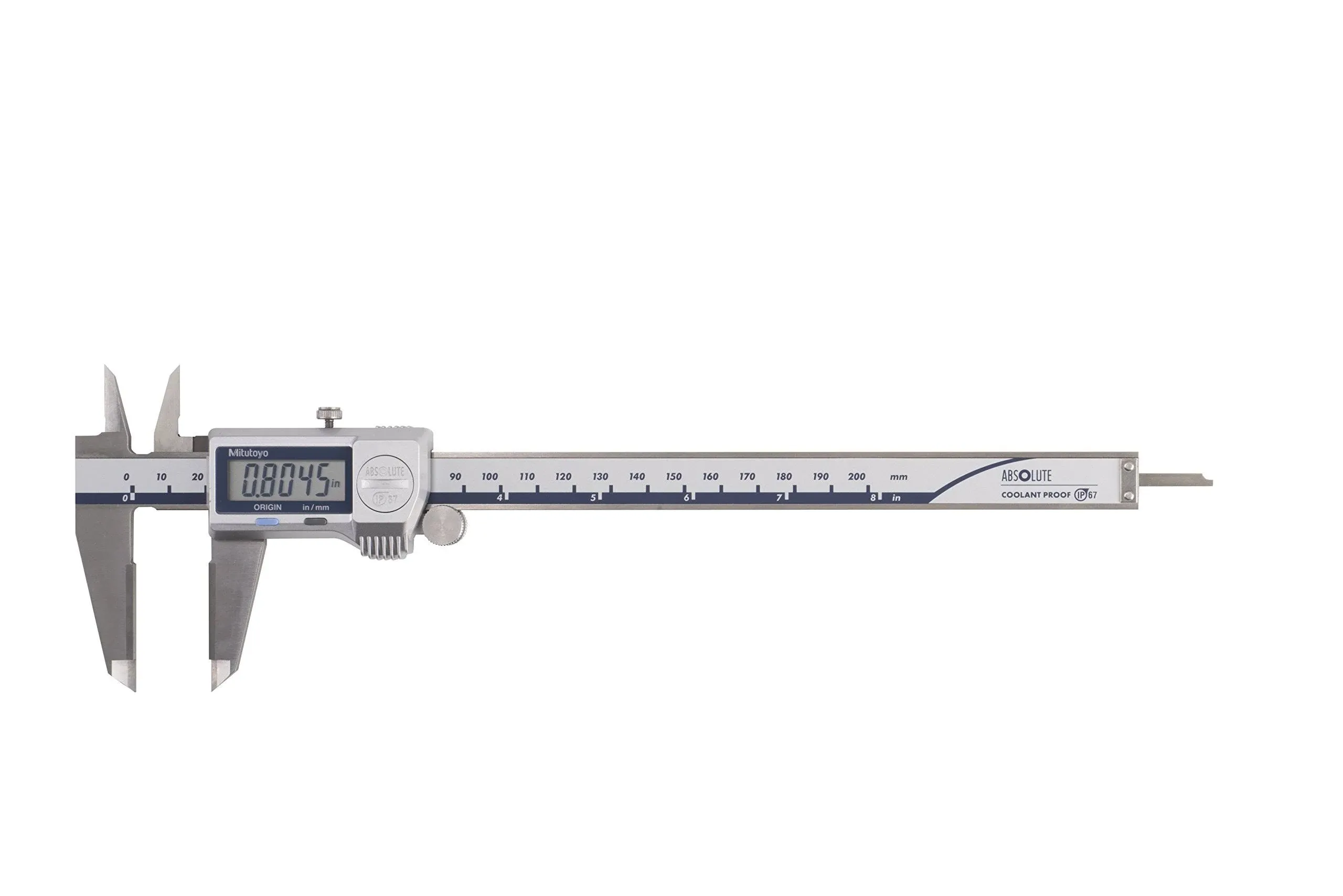 Mitutoyo 500-732-20 Coolant Proof Caliper 0-8"/200mm Range-OD Jaw