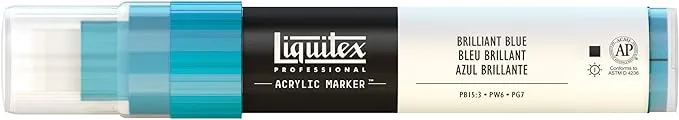 Liquitex Professional Wide Paint Marker, Brilliant Blue