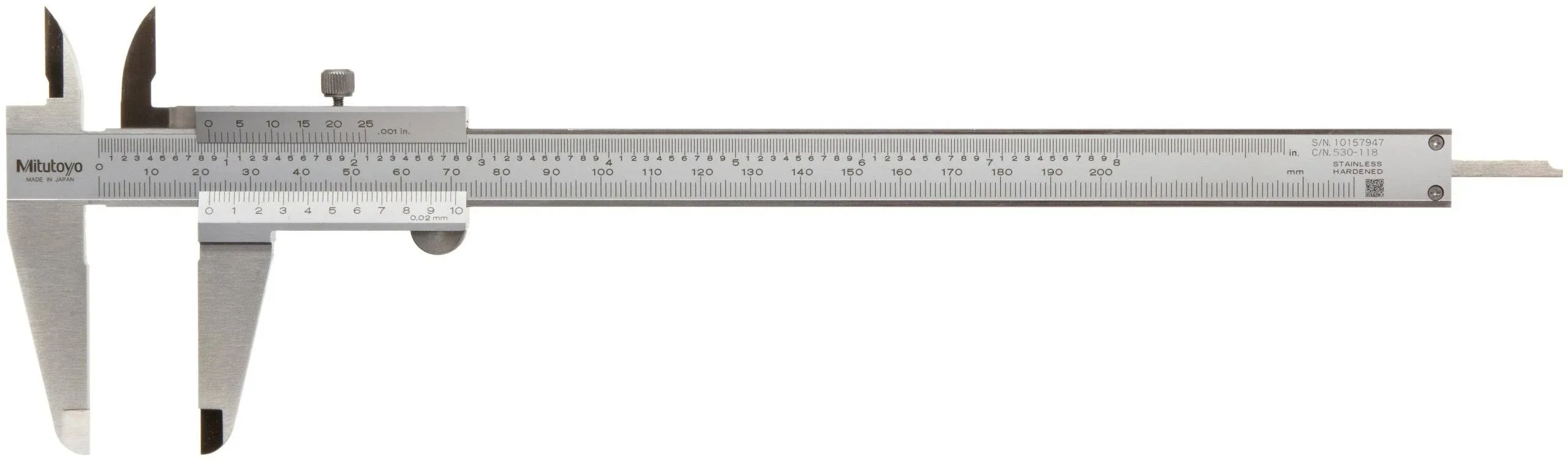 Mitutoyo 530-118 Standard Vernier Caliper